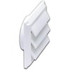 Lambro 2676W White Plastic Louvered Vent, 4-Inch
