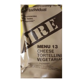 Andrews Corner MRE Meals Survival Food 2019 US MILITARY MEALS READY TO EAT Meal Prepper Food (Cheese Tortellini - Meal 13)