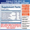 Kidney-D Kidney Supplement. Vitamin D Optimized for Kidney Support. Vitamin