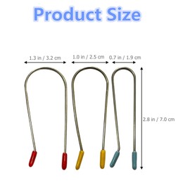 Mtxorvix 24Pcs Hot Curler Clips Replacement Hot Roller Clips Rollers Securing Pin for Home Salon Hot Roller Accessories (1.9CM, 2.54CM, 3.2CM, 8Pcs Each)