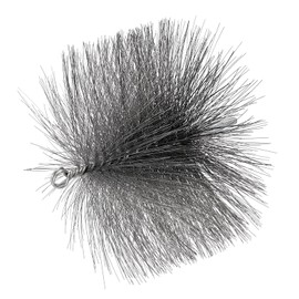 PATIKIL 7" Wire Chimney Cleaning Brush, Steel Round Chimney Sweep Brush with 1/4 NPT Fitting for Cleaning Fireplace Burning Stove Tent Dryer Pipes, Silver