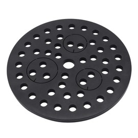Bueyfolt 6.5" Cast Iron Drain Cover with Removable Drain Ports, Garage Drain Cover, Floor Drain, Floor Strainer