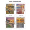 LWZAYS 4 Pack Cross Stitch Kits-Stamped Cross Stitch Kits for
