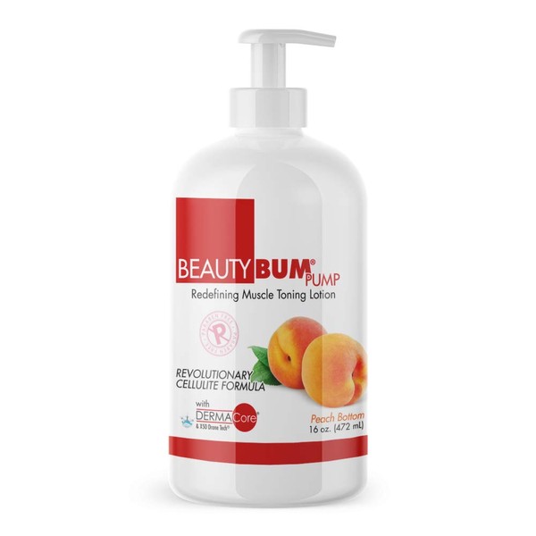 BeautyFit BeautyBum Pump Redefining Muscle Toning Lotion - Peach Bottom for Women - 16 oz Lotion
