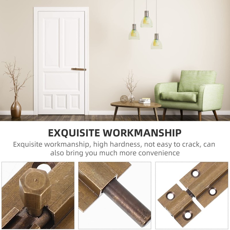 Beavorty Antique Bronze Pin Door Latch Lock Security Latch for