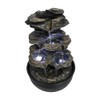 BBabe 15.7" High Rock Cascading Tabletop Fountain, Zen Meditation Indoor