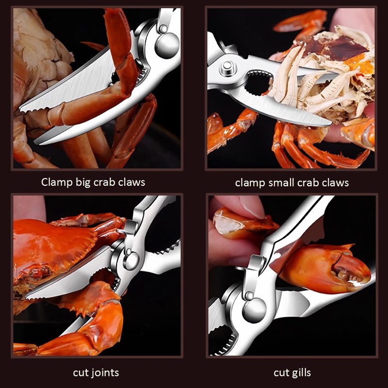 ACCUFINE Crab Crackers and Tools in Case Stainless Steel Set