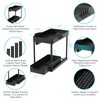 2 Pack Under Sink Organizer with Sliding Basket - 2