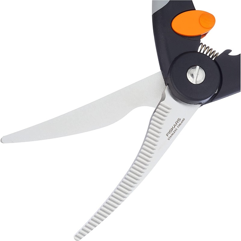 Fiskars Poultry Shears, Total Length: 25 cm, Steel/Synthetic Material, Functional