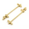 Solid Brass Miniature Bar Clamps, 3-3/4 Inches Long (Set of