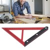 Woodworking Triangle Ruler Inch Scale Square Angle Ruler Aluminum Alloy