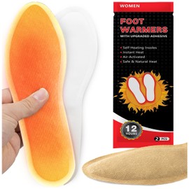 SULPO Heated Soles, 6 Pairs of Heat Insoles for Shoes, Air-Activated Heated Insoles, Ready for 8 Hours of Warm Feet, Foot Warmer for Cold Days, Size 44-47