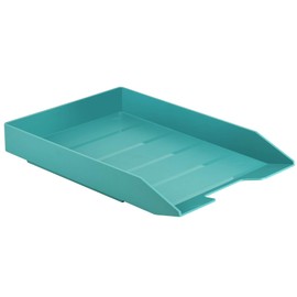 Acrimet Stackable Letter Tray Front Load Letter Size Plastic (Solid Green) 1 Unit