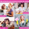 33pcs Hair Rulos Tubos Plástica Para Cabello Autoadheribles