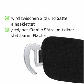 AMKA Velcro stirrup suspension for treeless saddles, open design can be positioned as desired