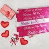 KETAOO Mother of the Bride Sash, Gold Foil Lace Sash