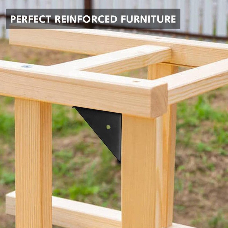 Corner Bracket, 4 Packs Bed Corner Support with 20 Pcs