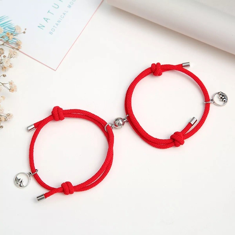 Mafab Set De 2 Pulseras De Imán Magnética Para Parejas