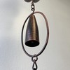 Zaer Ltd. Ornate Hanging Rain Chains (Bronze Finish, Peonies)