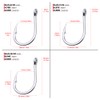 Proberos Fishing Hooks Extra Strong Stainless High Carbon Steel Jigging