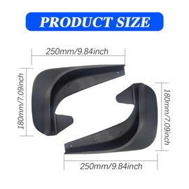 4PCS Car Mud Flaps, Mud Guard, Fender Guard, Splash Guard, Front & Rear Side Mud Guard, Wheel & Tire Splash Guards, Fender Against Sewage, Mud, Dust, Snow, No Drilling Mudguards Universal for Most Car