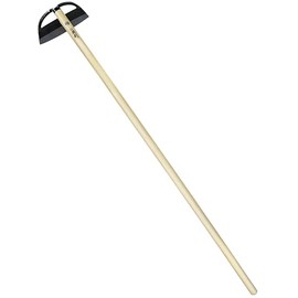KAKURI Japanese Garden Hoe Long Handle 53" for Weeding - Heavy Duty Wide Draw Hoe Weeder Tool - Sharp Japanese Steel Blade & Wooden Handle - Made in Japan