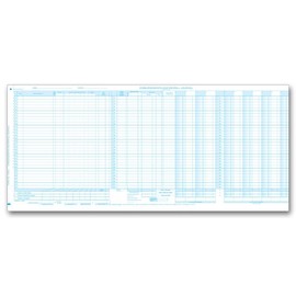5Forms 150NJ Payroll Cash Disbursement Journal 24 1/2 x 11" - Qty 25