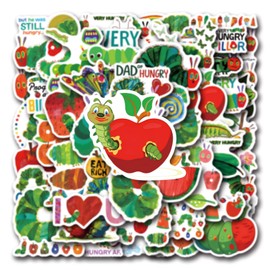 The Very Hungry Caterpillar Decorate Stickers for Party Favors,110 PCS Nordic Style Scrawl Stickers for Phone,Guitar,Water Bottle,Laptop,Bicycle,Luggage,Waterproof Vinyl for Teens Girls Children