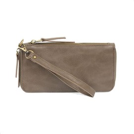 Joy Susan Women's Chloe Zip Around Wallet Wristlet - Mushroom