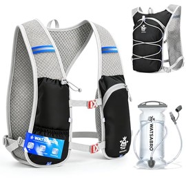 WATSABRO Running Vest for Men and Women, 5L, Lightweight Running Backpack, Breathable & Adjustable, Running Vest for Trail Running, Jogging, Cycling, Hiking
