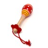 1 x unit. 17 cm miniature maraca. small. pine wood