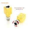 Profinet M12 D-Code 4 Pin to RJ45 Feedthrough Bulkhead Adapter