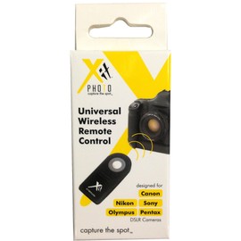 Xit XTWRUNI Wireless Universal Remote Control for Canon/Nikon/Sony/Olympus and Pentax DSLR Cameras (Black)