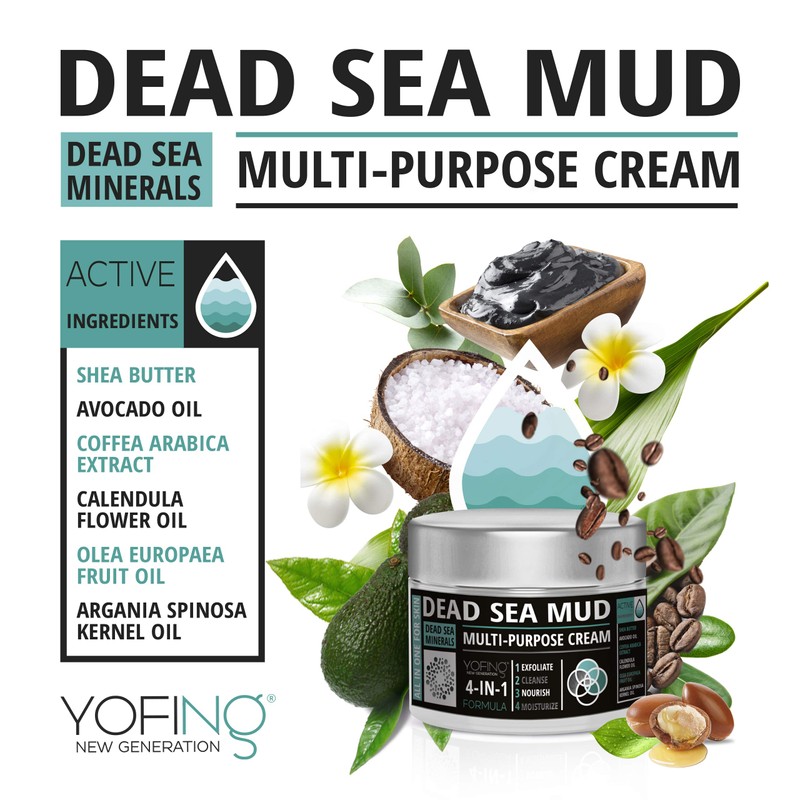 Dead Sea Mud Multi-Purpose Cream Face and Body Skin
