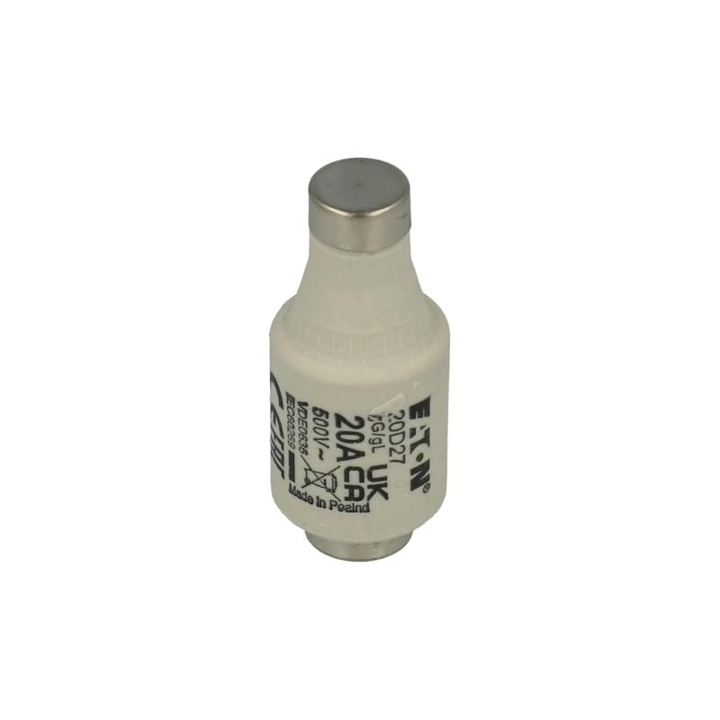 Cooper Bussmann 20A Bolted Tag Fuse, DII, 500V ac