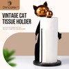 Cat Paper Towel Holder Countertop, Farmhouse Paper Towel Holder Stand
