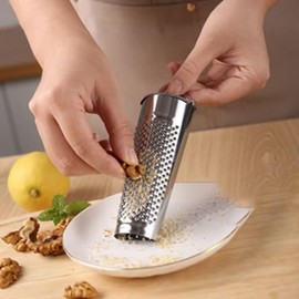 Multifunctional Kitchen Stainless Steel Ginger Garlic Nutmeg Grater Nut Walnut Lemon Hand Planer Tool Lemon Zester Durable and Professional Kitchen Tool Grater,Peelers and Slicers,Grating,Slicing Tool