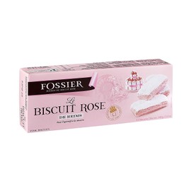 Biscuits Roses (Pink Champagne Biscuits) by Fossier (100 gram) (2 Pack)