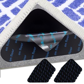 10 PCS Anti Slip Rug Underlay Carpet Tiles,Anti Rug Gripper,Carpet Protector Roll Non Slip Rug Underlay,for All Types and Sizes of Rugs,Non Slip Mat,for Wooden and Hard Floors