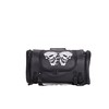 Medium Motorcycle Sissy Bar Bag with Reflective Skulls and Rain
