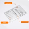 sourcing map 3pcs High Precision SEC Size Estimation Chart 83mm