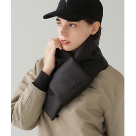 Nano Universe Quilted Muffler with Padded, Black