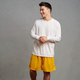 Russell Athletic Men's 9 Inch Mesh Short, Gold, Medium