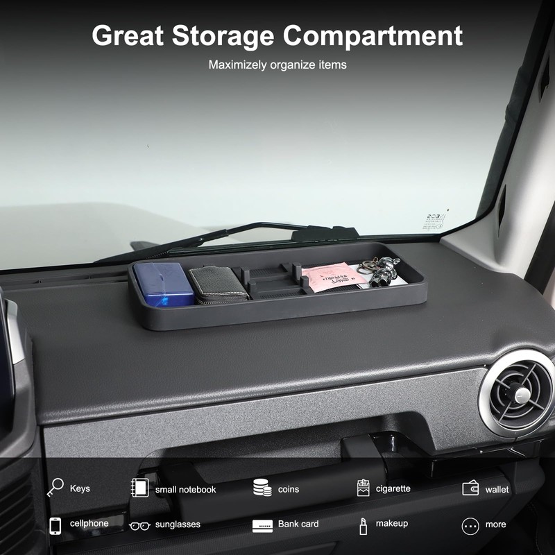 Tumukiw Center Console Dash Storage Tray Compatible with Ineos Grenadier