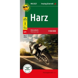 Harz, Motorradkarte 1:150.000, freytag & berndt: Toureninfos, GPX Tracks, wasserfest und reißfest (freytag & berndt Motorradkarten)