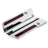 2 pcs Motorcycle Saddlebag Latch Cover Reflectors for Glide Touring