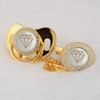 MIYOCAR 19 Colors can Choose Gold Bling Diamond Pacifier and