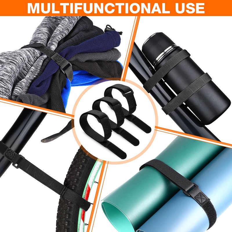 HESTYA 12 Pieces Bike Rack Straps 26 Inches Adjustable Bike