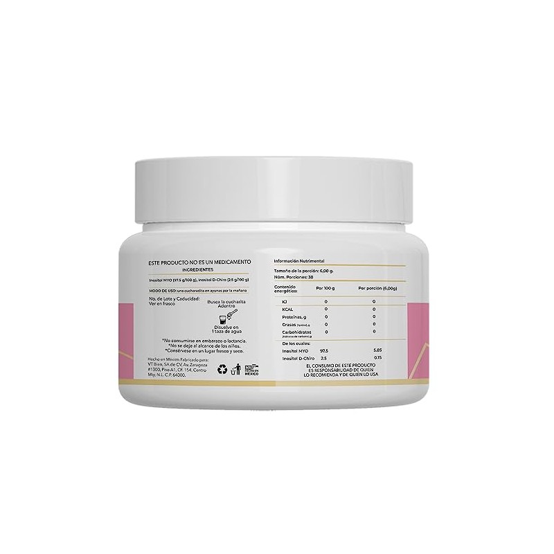 Inositol Ovatol Myo Inositol y D-Chiro en Polvo 40:1