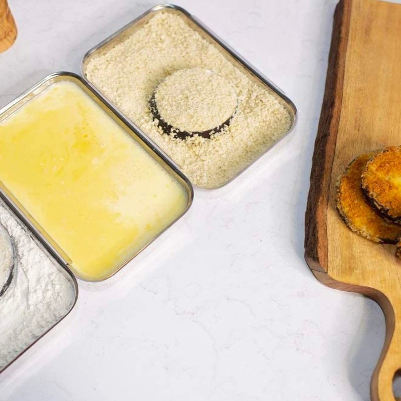 Küchenprofi Stainless Steel Breading Set, No Mess Linking, Overlapping Breading